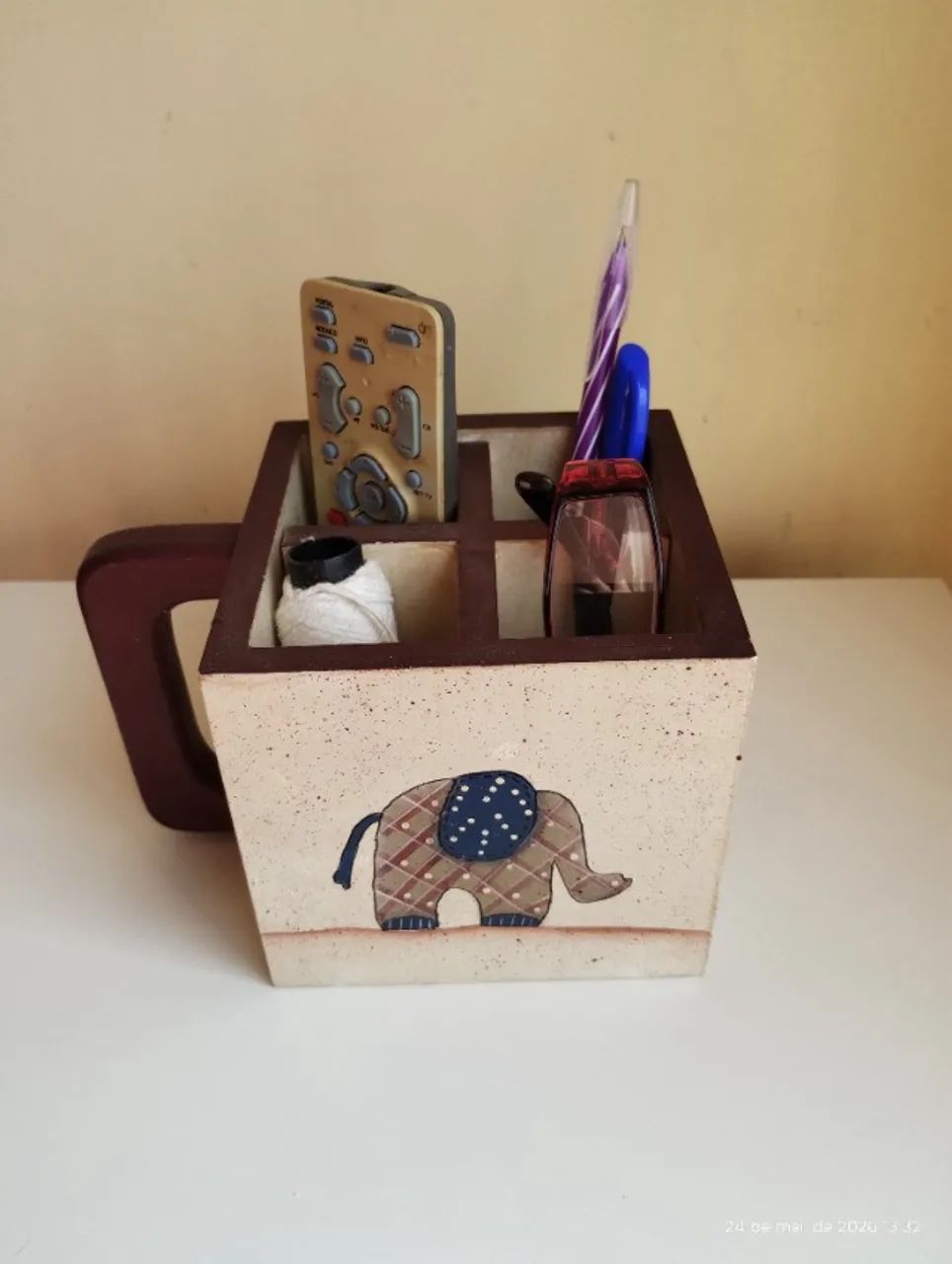 Porta objeto (tema Elefante)