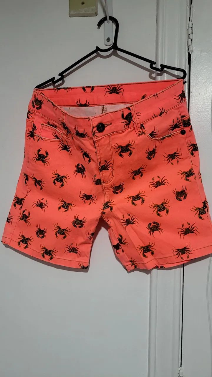 Bermuda farm estampado laranja g