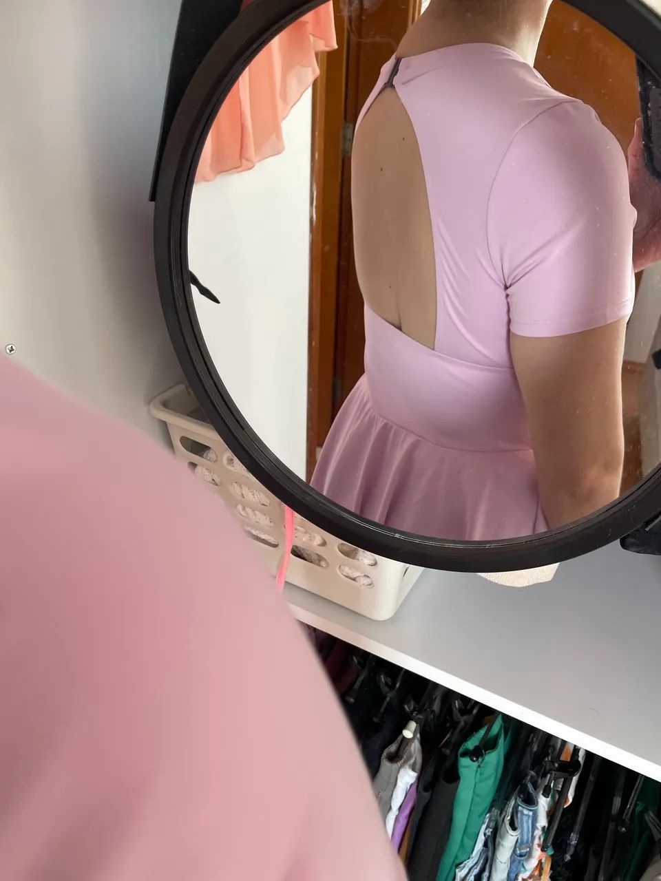 Collant rosa com saia  - Foto 2