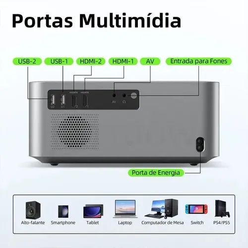 Projetor Bettdow 4K Ac1082 - Foto 3