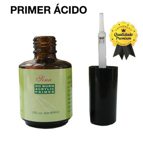 Kit Primer Acido + Primer Gel + Top Coat Lina Unha Acrigel apenas 85,00 no cartao e avista - Foto 2