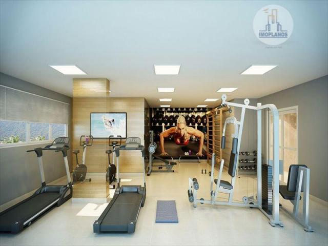 Apartamento com 2 dormitórios à venda, 95 m² por r$ 399.000,00 - canto do forte - praia gr - Foto 2