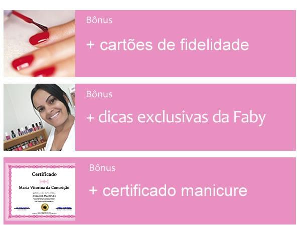 Aulas de manicure pedicure