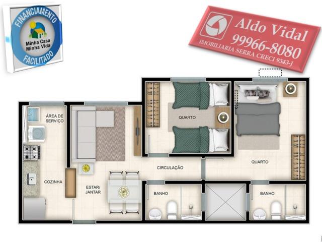 ARV135- Apartamento 01 Qrto P.N.E + Elevador + Vaga P.N.E - Foto 6