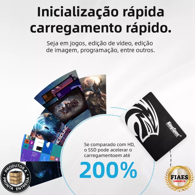 SSD 128 GB - 256 GB - 512 GB e 1 TB Kingspec Promoção + Frete Grátis* - Foto 3