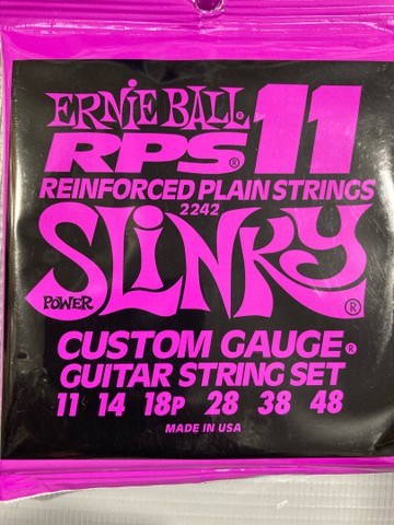 Cordas de guitarra 011 Ernie Ball Power Slinky RPS níquel Custom Gauge - Foto 5