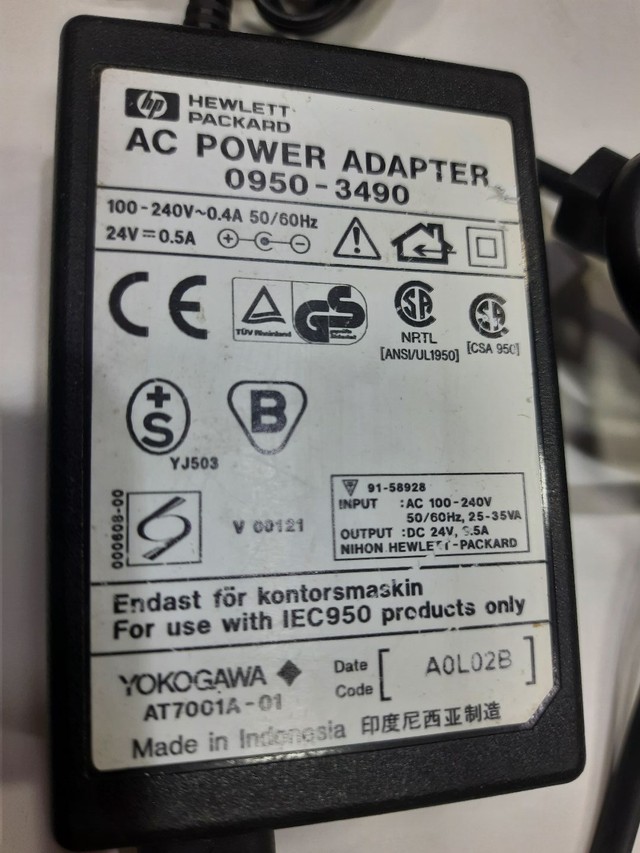 Fonte chaveada HP 24v 400mha Bivolt plug 6.8x4mm - Foto 2