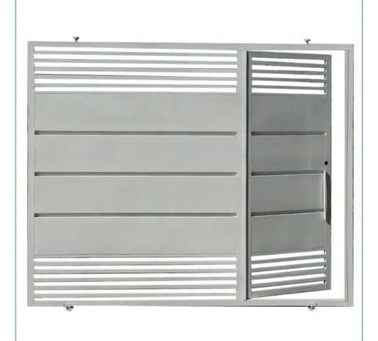 Portão de correr c/social para garagem