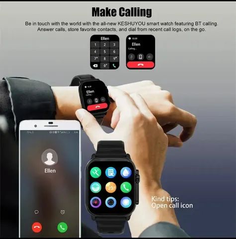Relógio smartwatch Big T900 +1 pulseira+1 película  - Foto 3