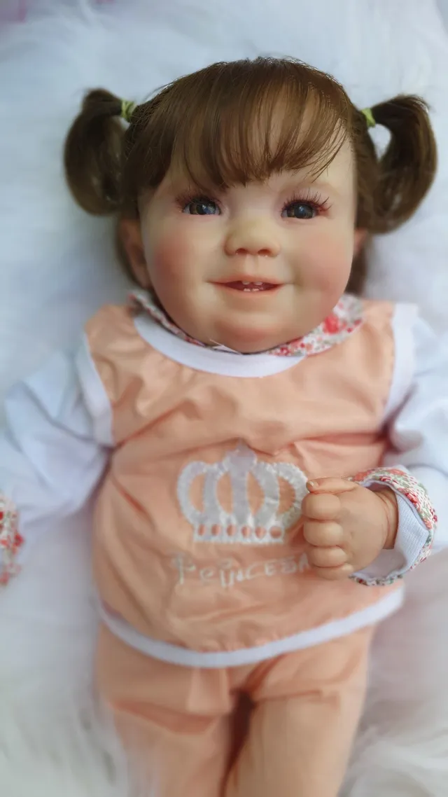 Roupa De Boneca Reborn 50 Cm - Com Tiara, Body E Sapatinho