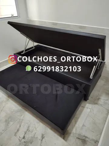 Box Baú solteiro com auxiliar na espuma d28 selada