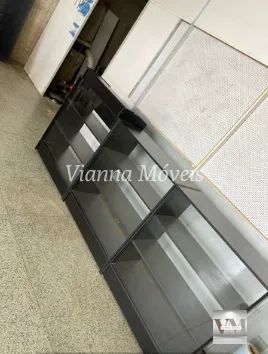 Balcão Caixa Vitrine + 02 balcões Vitrine Preto MDF - Foto 3