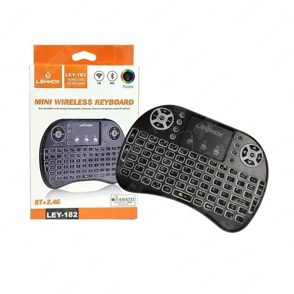 Mini Teclado USB/Bluetooth com LED LEHMOX LEY-182