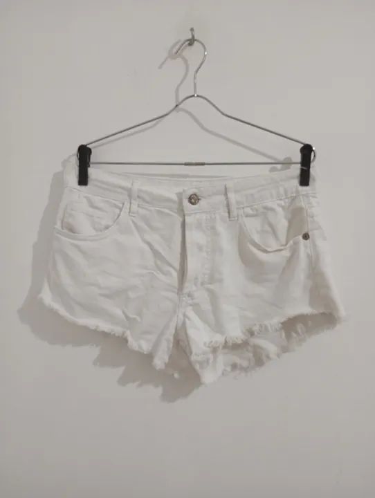 shortinho jeans Fram branco 