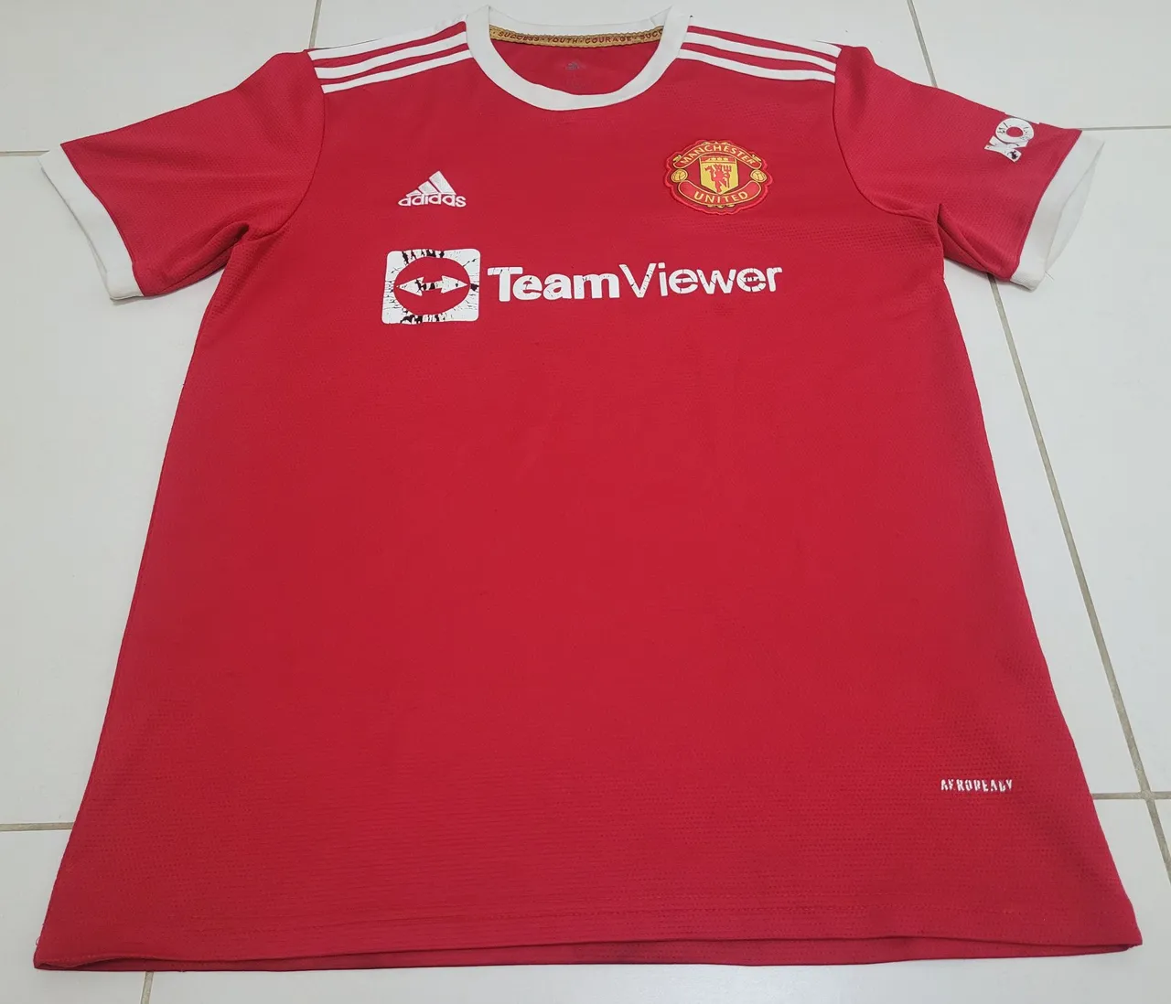 Camisa Manchester United Inglaterra Adidas vermelha