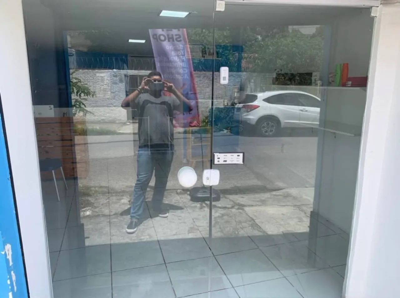 Porta de vidro temperado para loja - Foto 2