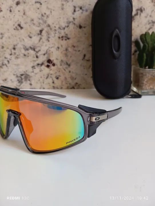 Óculos de Sol Máscara Oakley Latch panel Prizm  - Foto 5