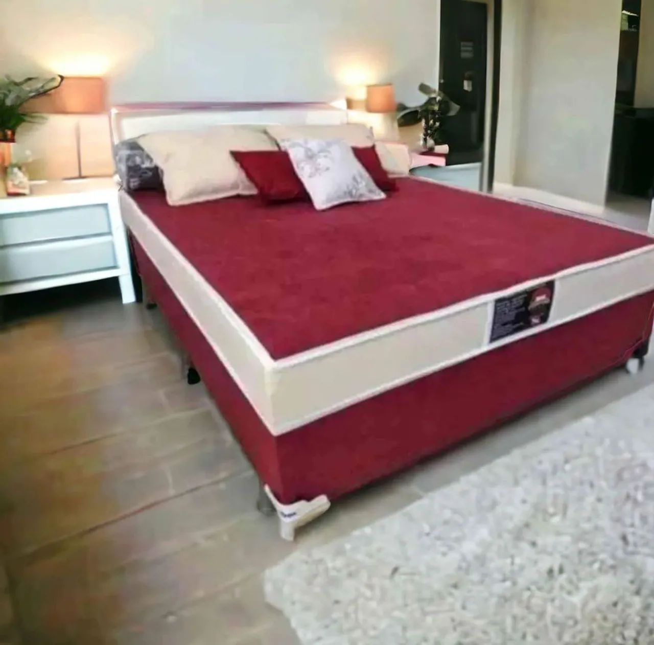 Cama box de casal nova D33 entrega grátis  - Foto 4