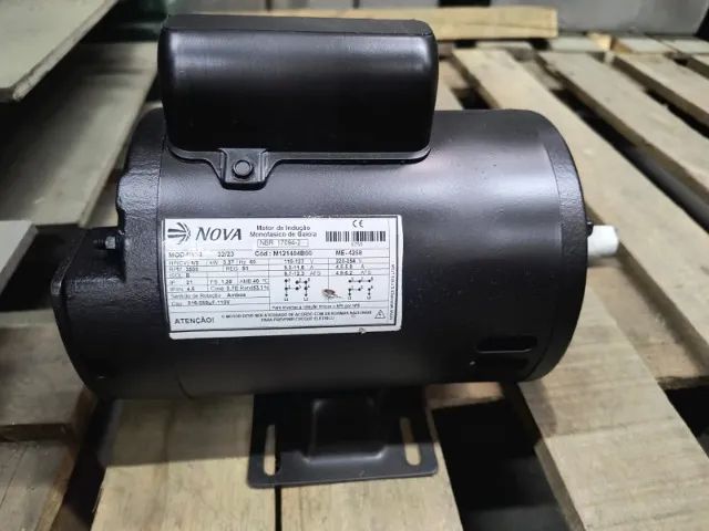 Motor Elétrico Nova Motores 1/2 CV 2 Polos Alta Rotação Monofásico Seminovo - Foto 3