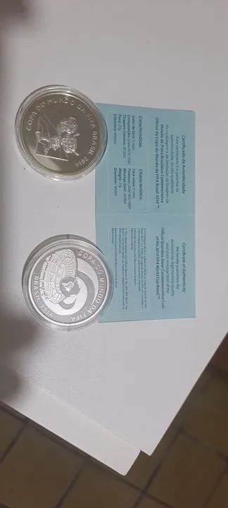 Moedas de Prata Comemorativas da Copa do Mundo FIFA Brasil 2014 - Foto 4