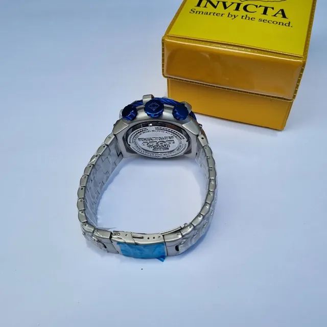 Relógio Thunderbolt plata fundo azul  - Foto 3