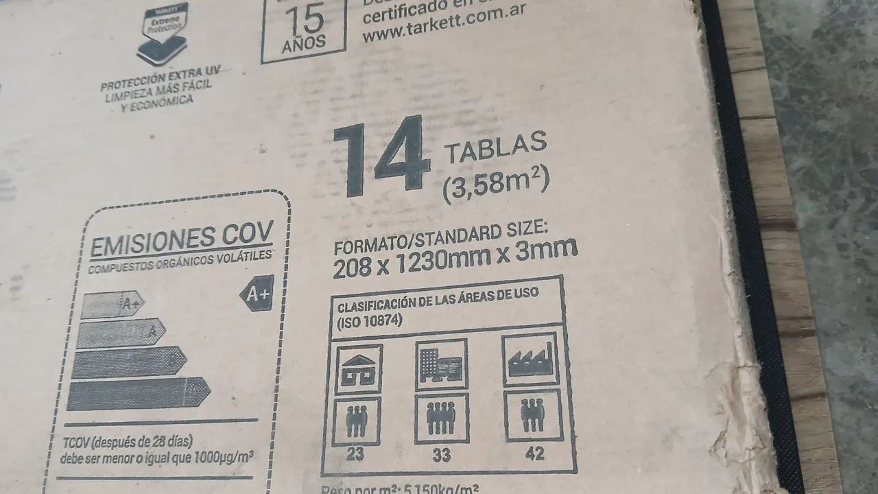 3.50m2 de piso vinilíco novo 3mm  - Foto 3