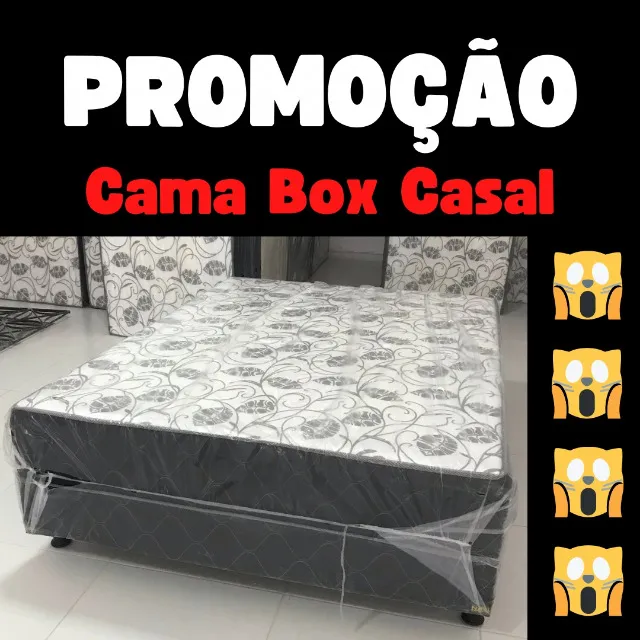 Cama Box Casal Acolchoada - Grande Oferta