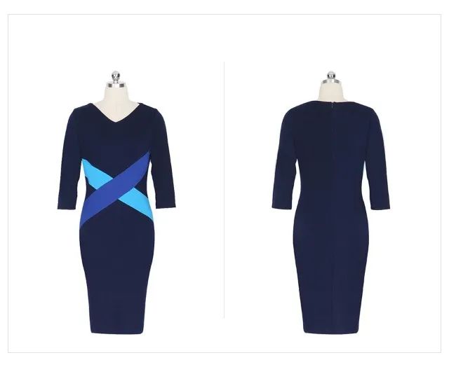 Vestido Midi Manga 3/4  - Foto 3