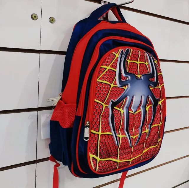 Mochila De Costa Infantil Peitoral 42x32cm Da018377 Promoç - Homem Aranha