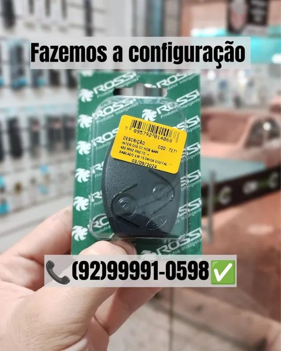 Controle para portão eletrônico rossi original 