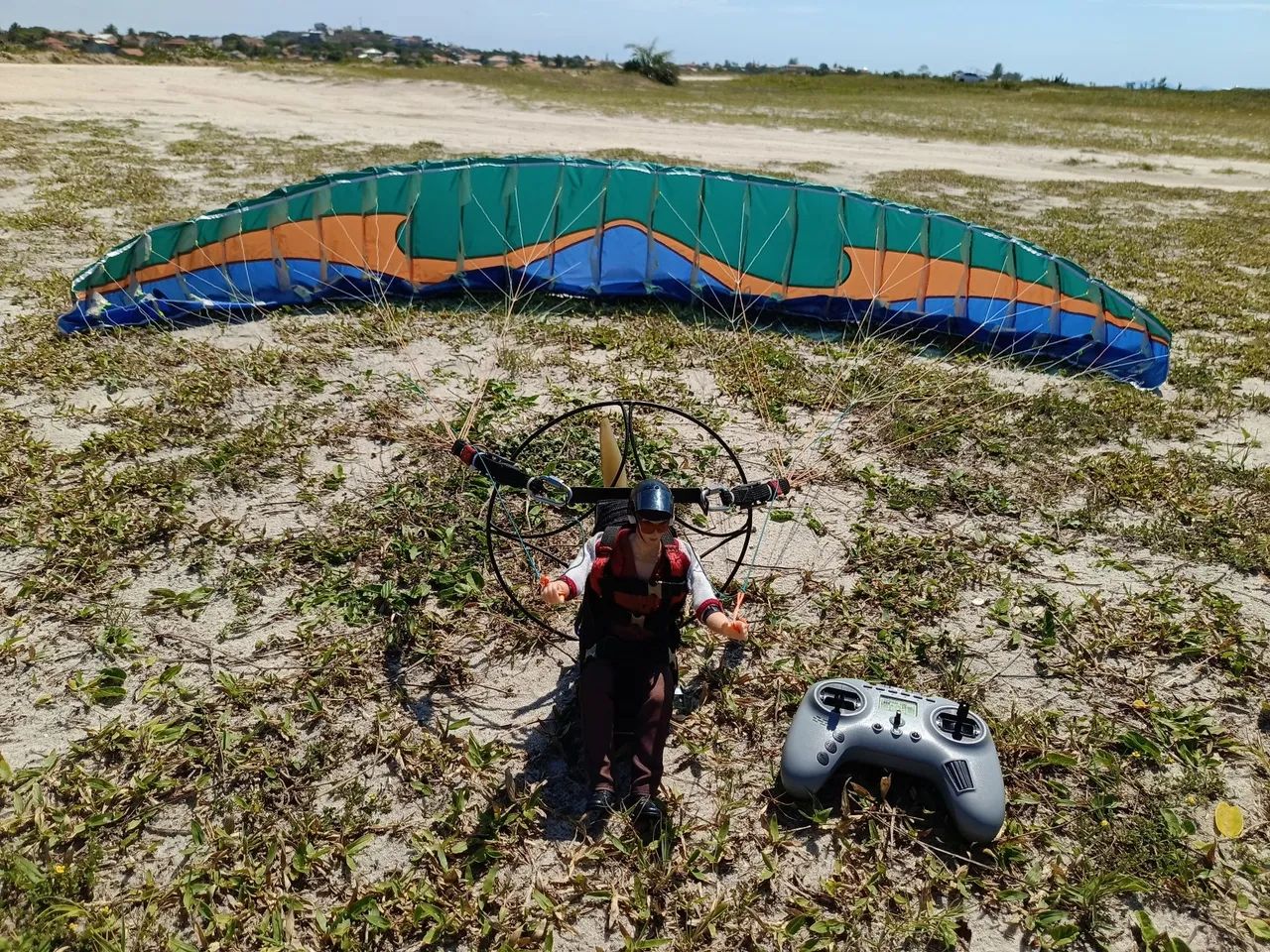 Aeromodelo velame Paramotor/ Paraglider RC Sol 2,70m