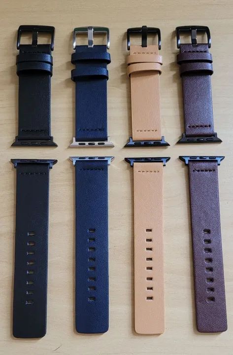 Pulseira De Couro Para Apple Watch 42/44/45/49mm