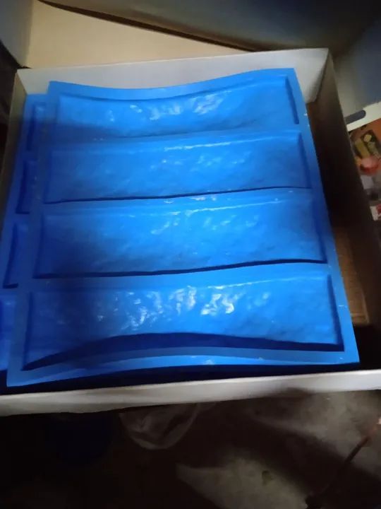 Molde para placa de silicone usada.