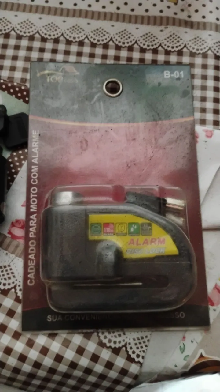 Alarme para moto com trava disco
