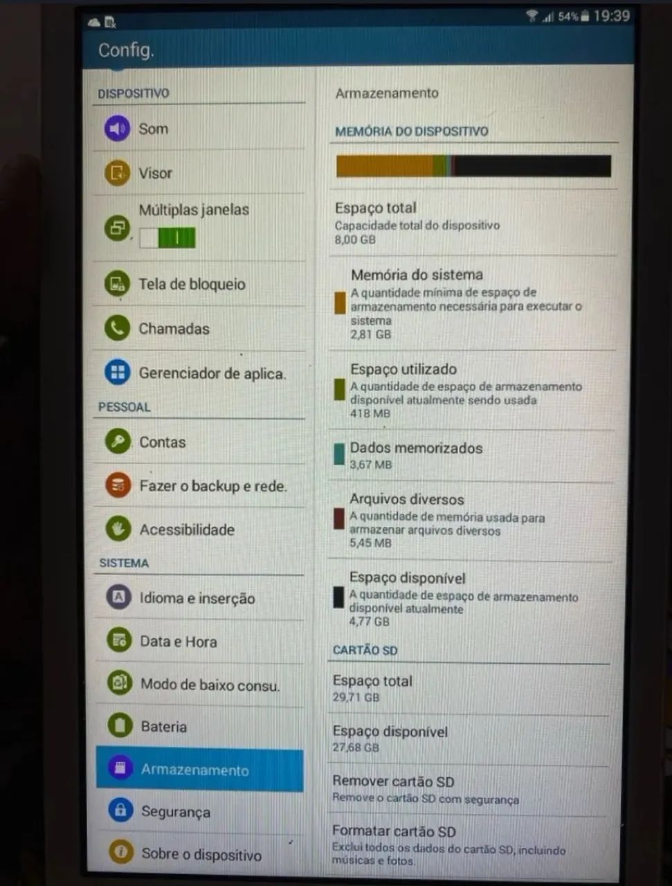 Tablet Samsung -  Galaxy Tab E - com fonte e cartão SD - Foto 3