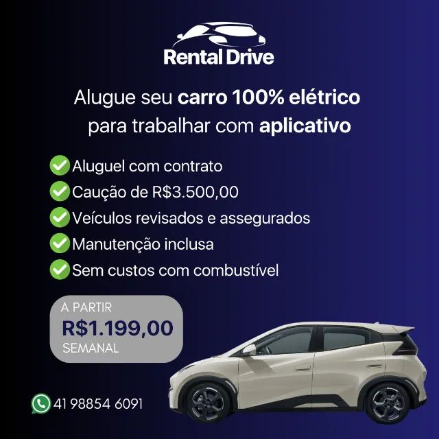 Aluguel BYD Mini Dolphin 2024 