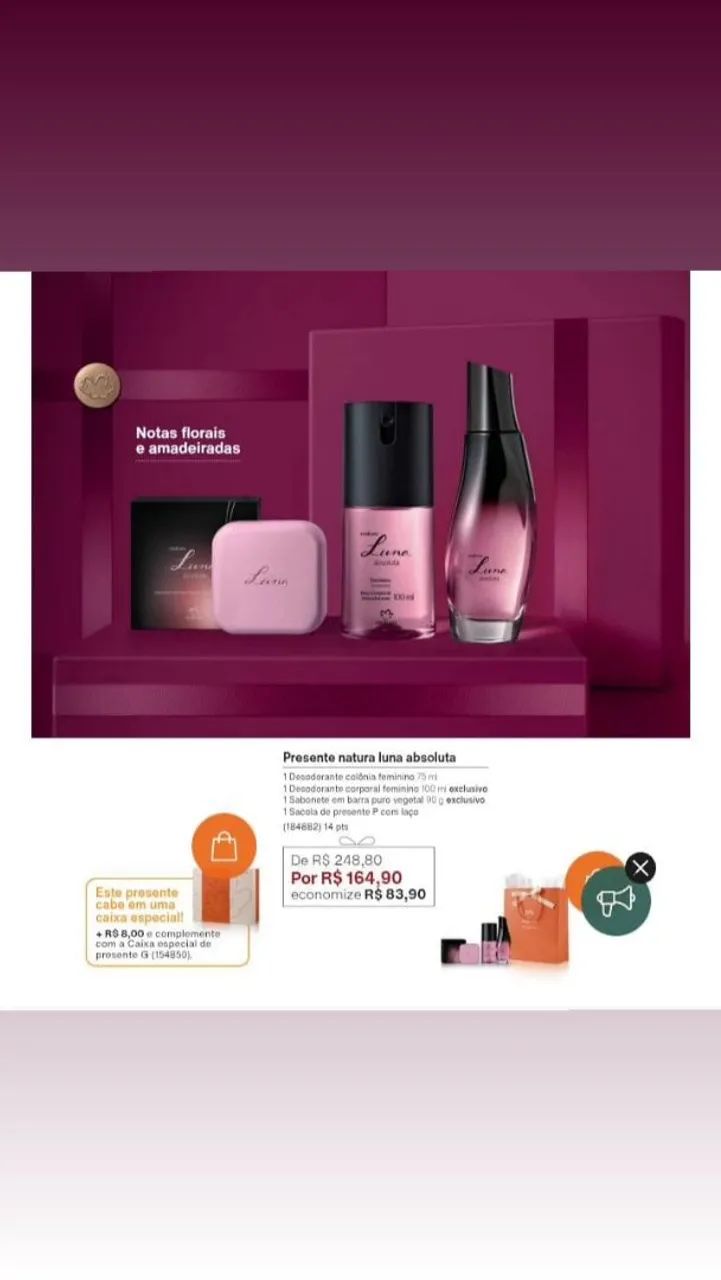 Kit Presente Natura Luna Absoluta