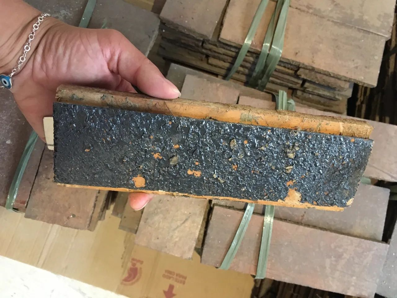 Taco ipê 7x21 revestimento madeira demolição  - Foto 5