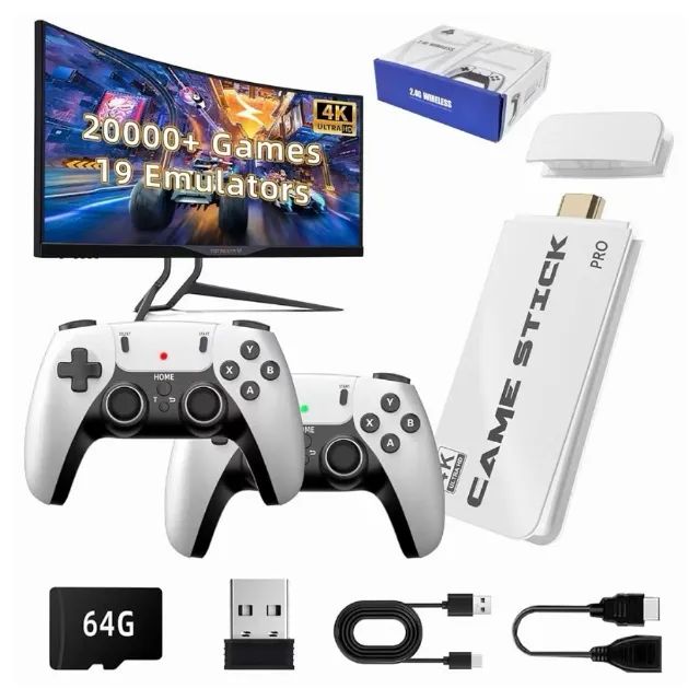 Game Stick M15 Pro 4K com 20.000+ Jogos e Entrega Hoje Mesmo! - Foto 5