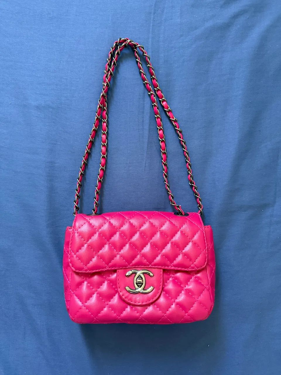 Bolsa Matelassê Rosa