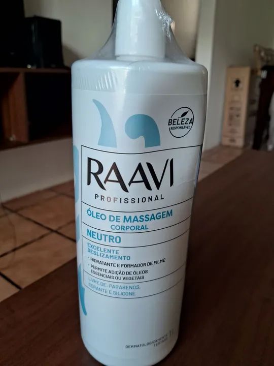 Óleo de Massagem Corporal Raavi Neutro - 200ml