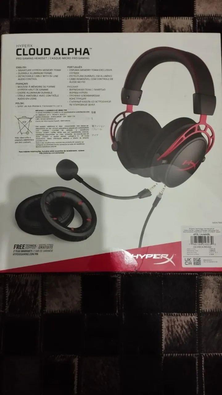 Headset Gamer HyperX Cloud Alpha com fio - Multiplataforma LEIA A DESCRIÇÃO - Foto 2