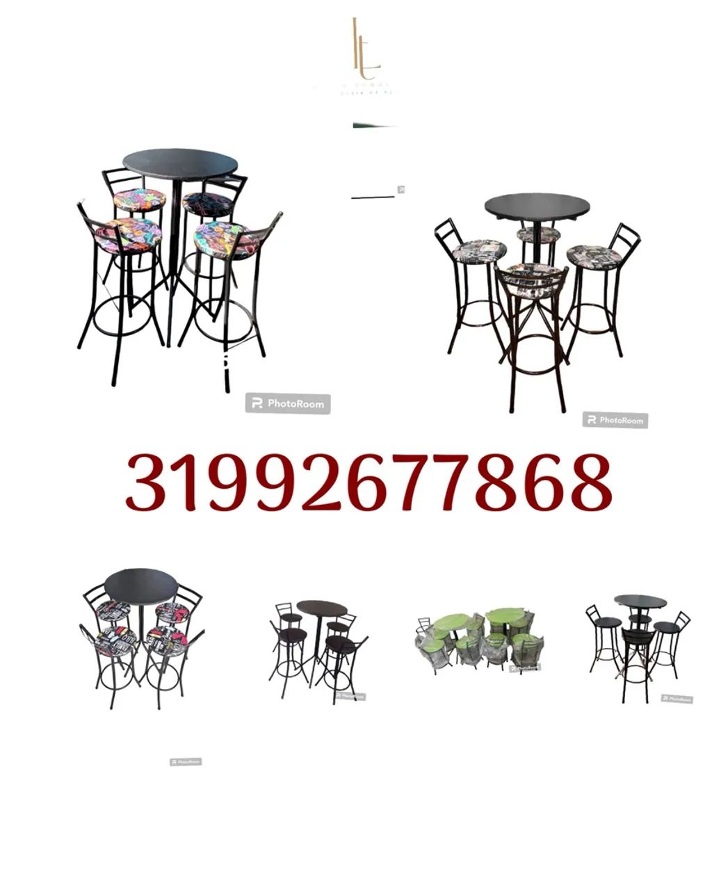 High Table Set with 4 Bar Stools64962149122435120