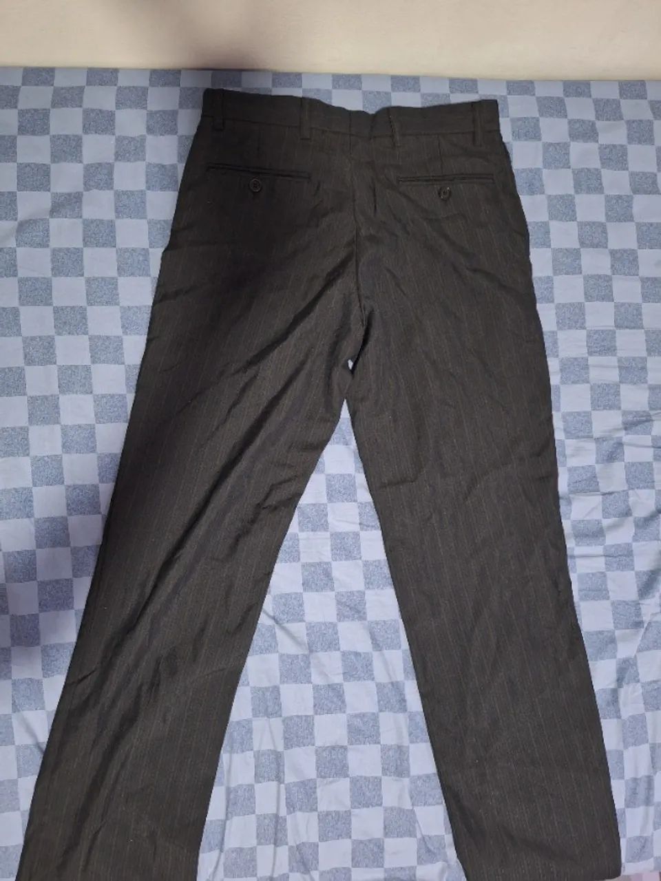 Calça de alfaiataria 40 risca de giz - Foto 2