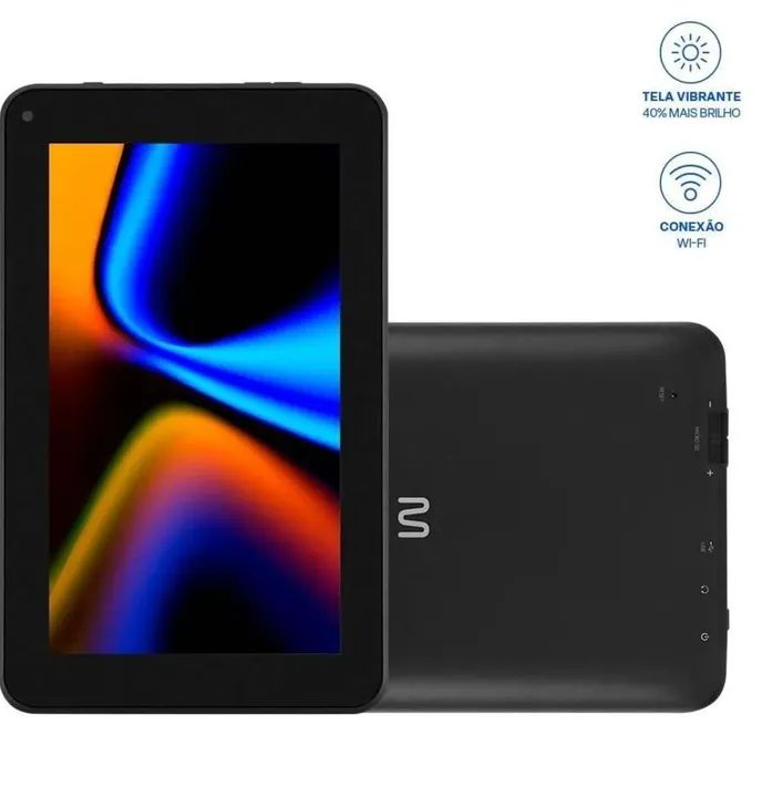 Tablet Multi Tela 7" Wi-Fi 2Gb De Ram Quad Core 32GB - Preto