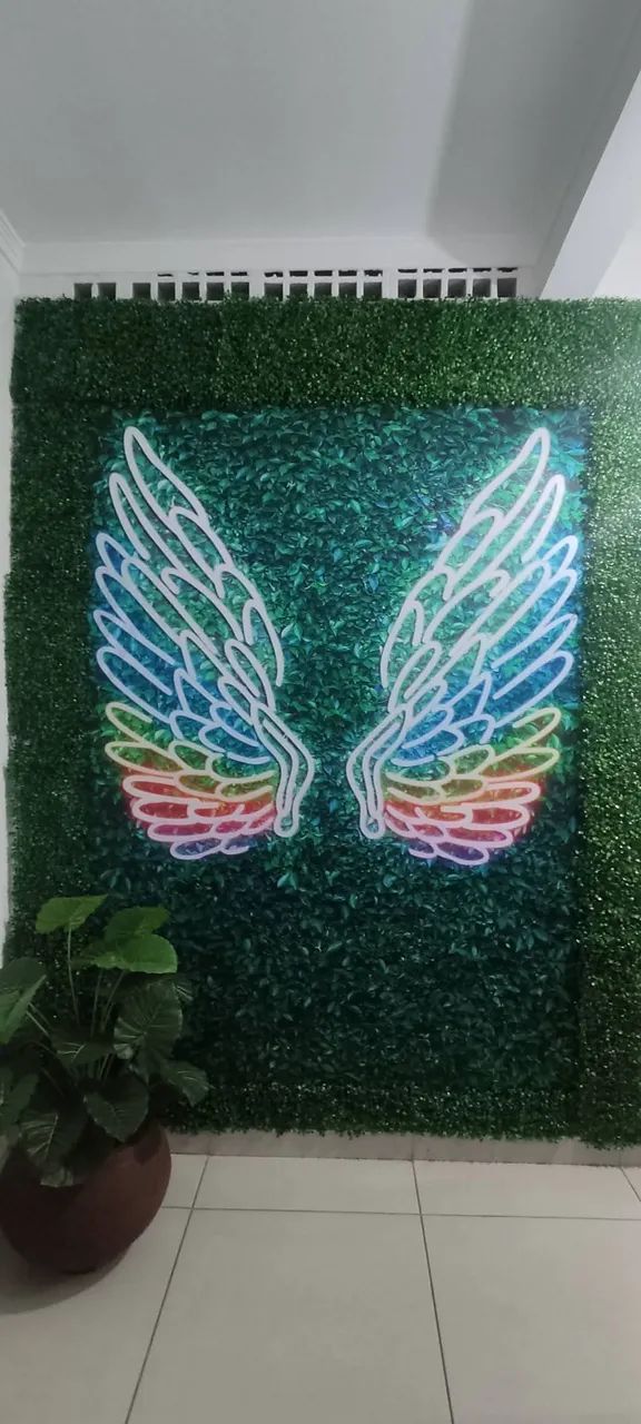 Asas de Anjo Neon - Decoração Encantadora - Foto 2