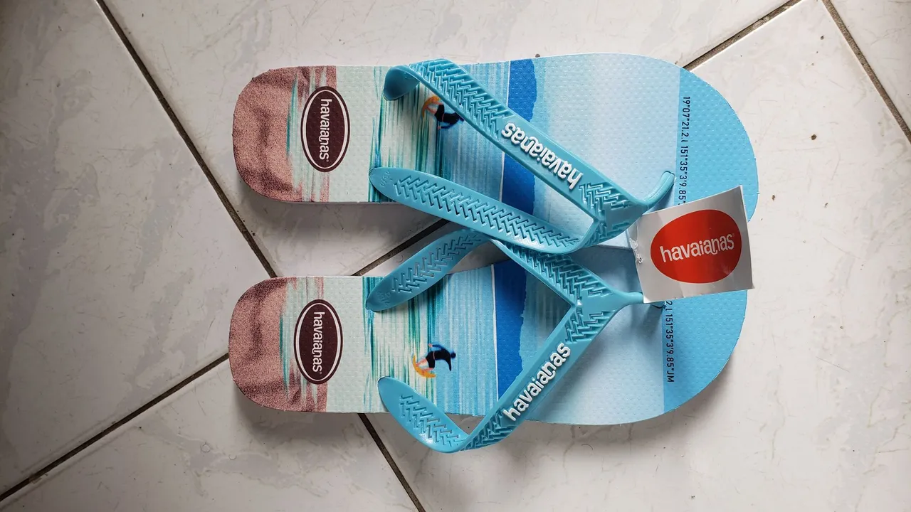 Havaianas Chinelo Feminino Azul - Novo 43 44