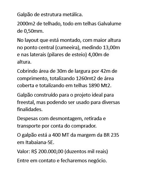 Baixou o preço!!! Estrutura metálica para Galpão - Foto 2