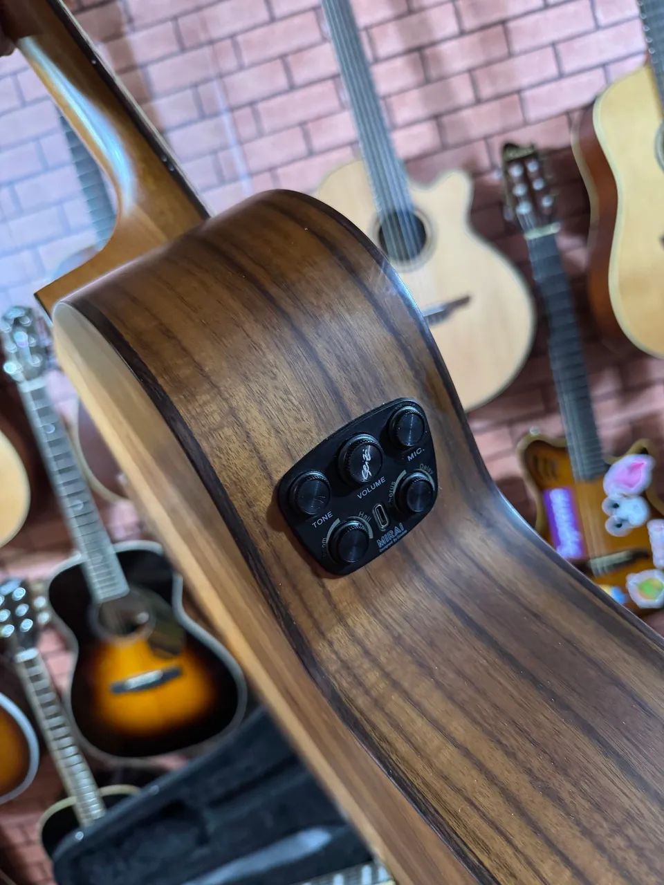 Violão Seizi Ryu Supreme Mirai elétrico com efeitos desplugado ANALISO TROCAS - Foto 5