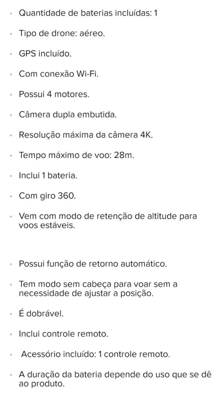 Drone L900 PRO com Controle Remoto - Novo! - Foto 5